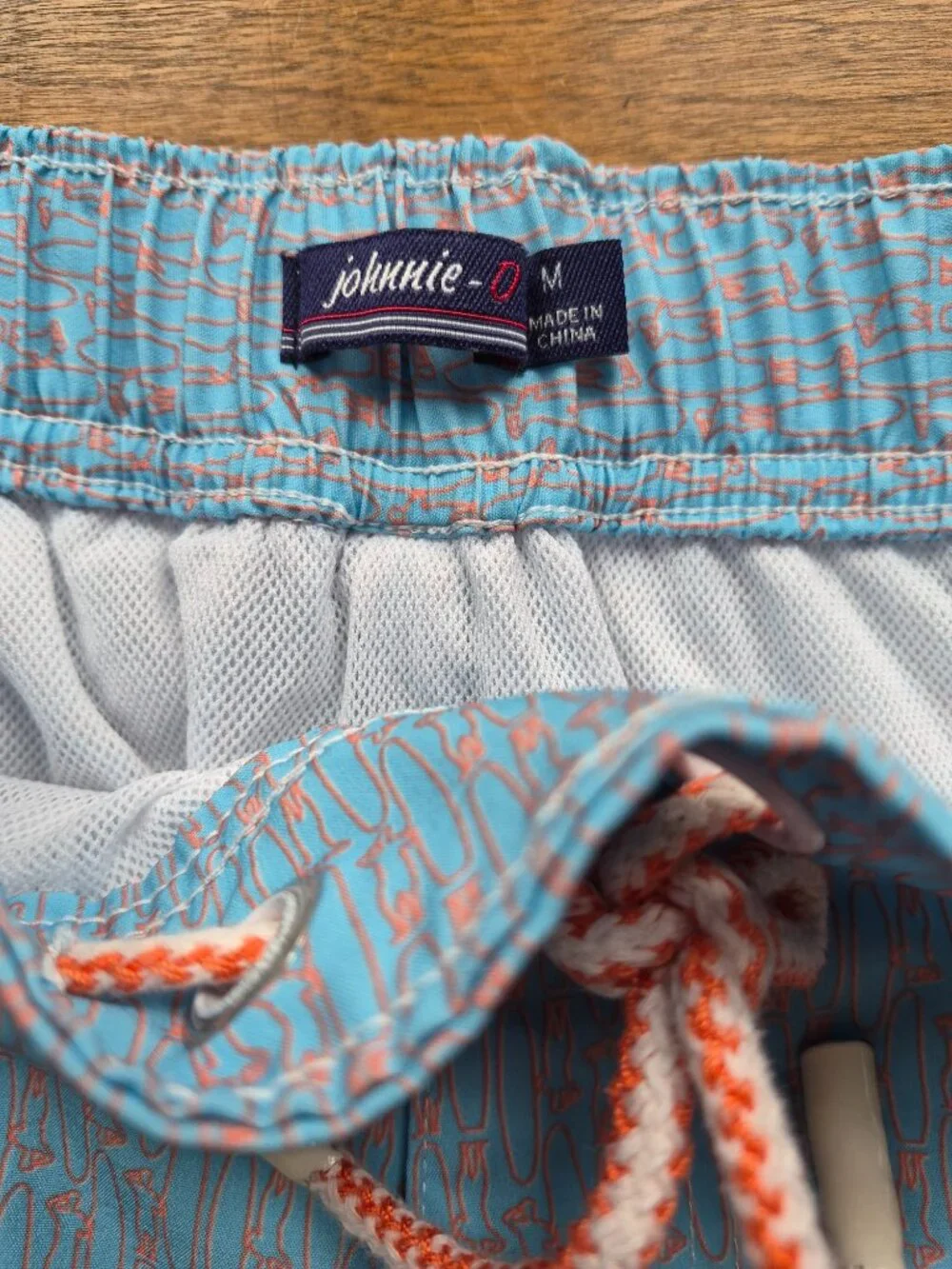 Johnnie O swim trunks Mens Med Board Shorts All Over Print Surf Beach Liner
